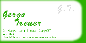 gergo treuer business card